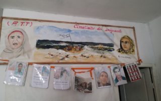 Information wall in Tunisia